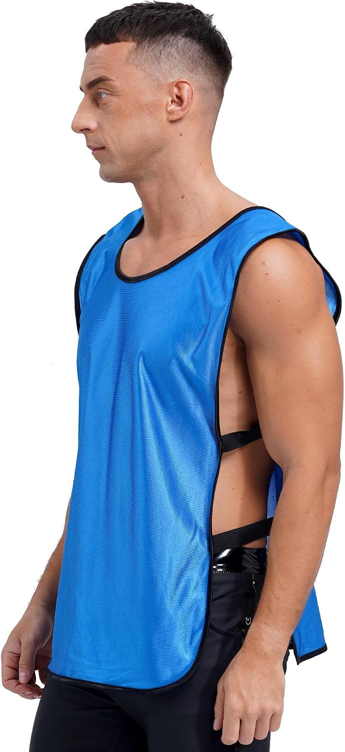 YiZYiF Men Basketball Team Training Top Vest Football Volleyball Shirts Gym Workout Muscle Tank Top Party Clubwear