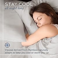 Vista 3 de Hotel Sheets Direct 3 Piece Bed Sheet Set Twin Size, 100% Viscose Derived from Bamboo Sheets Set with 1 Pillowcase, Cooling & Breathable Luxury 15