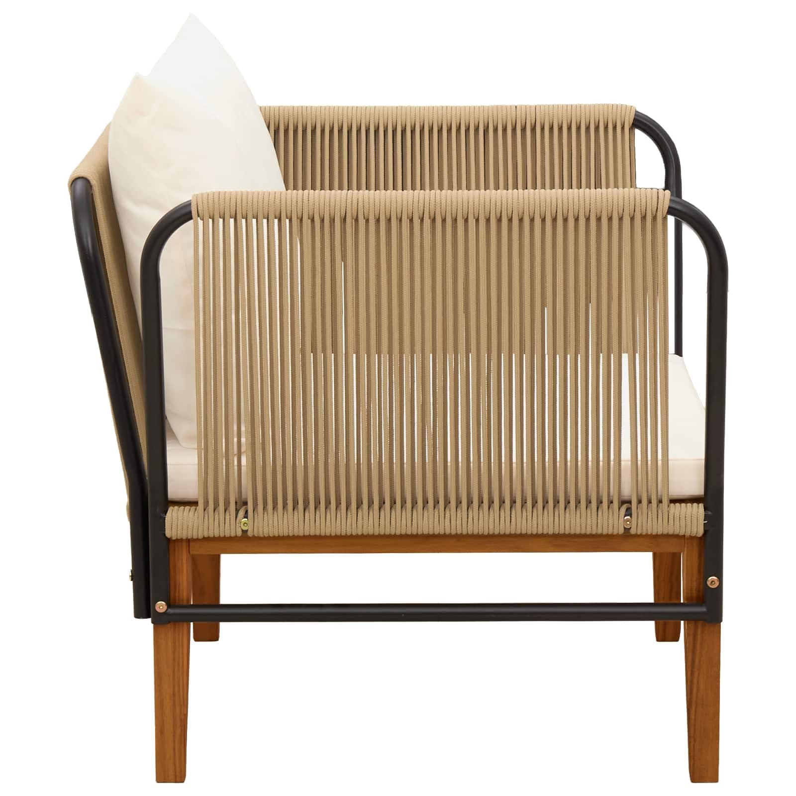 SYDE Zewnętrzna sofa segmentowa z drewna akacjowego