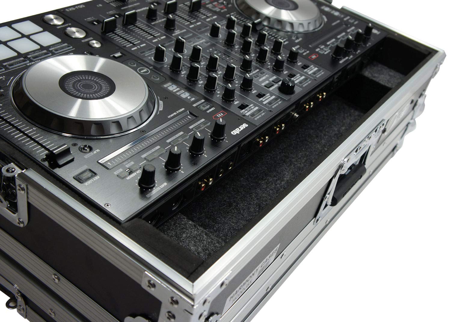 Flight Case Fits Pioneer DDJ-SX DJ Controller Foam Padded Harmony Cases | Rugged plywood build recessed butterfly latches spring-loaded handles plush lined interior protects your gear on the  product thumbnail 5