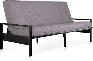 Milliard Full Size Memory Foam Futon Mattress 6" Thick Grey - Plush Comfort, Washable Bamboo Cover, No Frame