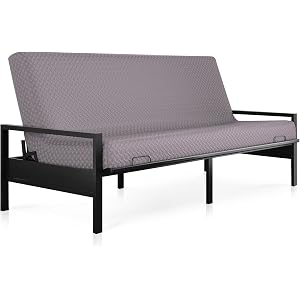 Milliard Memory Foam Futon Mattress – Full Size (Frame Not Included) (Grey)