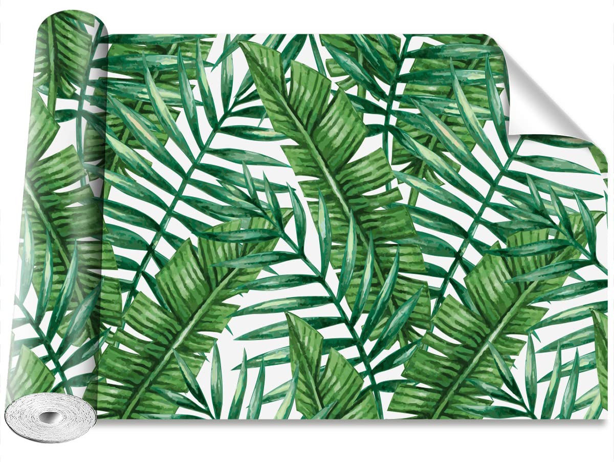 Papier peint auto-adhésif feuilles de palmier 250x104cm Tulup