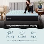 LUCID 2 Inch Gel Memory Foam Plush - Cooling Targeted Convoluted Comfort Zones Mattress Topper - Twin XL