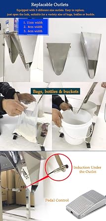 Hanchen Powder Filling Machine LCD Display Automatic Powder Filler 20-3000G Particle Filling Machine for Bag Bottle Bucket Filling Powder Tea Seeds Grains Components 110v