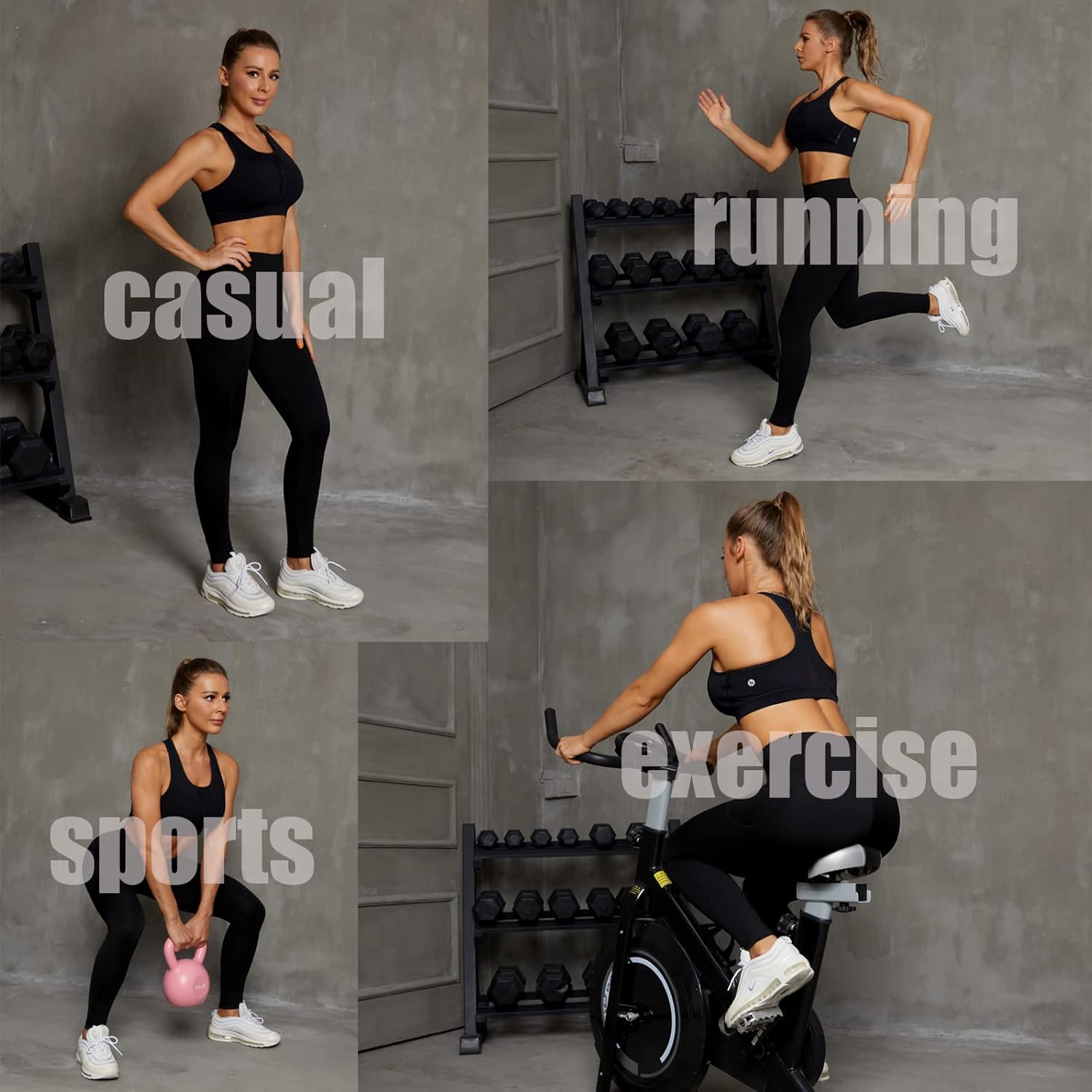 iniber High Waisted Yoga Pants with Pockets for Women 4-Way Stretch Soft Running Workout Leggings Athletic Yoga Pants - Image 7