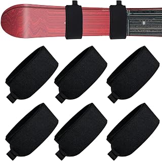 Asukohu 6 correas ajustables para esquí, cinta de esquí con almohadilla protectora, accesorios deportivos de invierno
