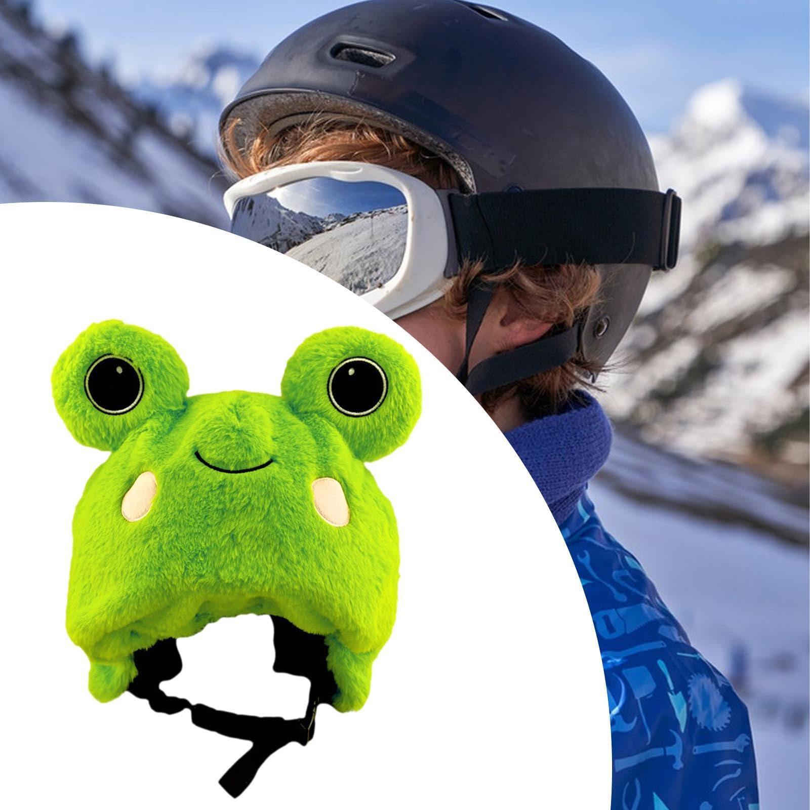 Fenteer Couvre-Casque de Vélo, Accessoire pour Casque, Motif Amusant
