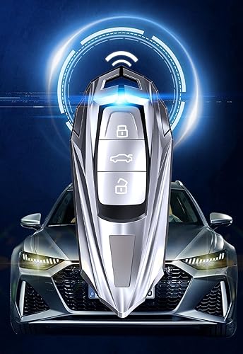 Miniatura 6 de Funda deportiva de aleación de zinc para llavero de entrada sin llave para Audi R8 Q5 Q7 S3 S4 S5 S6 S7 S8 SQ5 RS5 RS7 A4 A5 A6 A7 A8