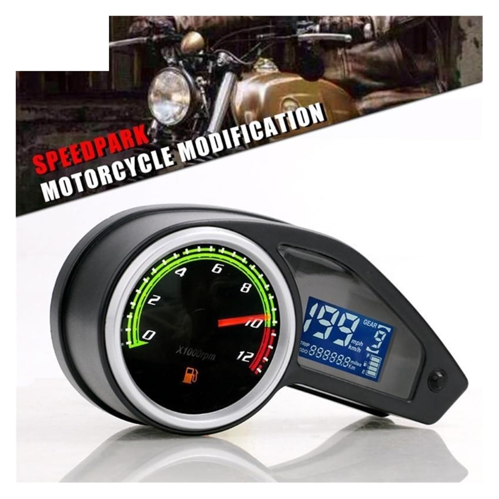Strumento Per Moto Antiusura Termometro Universale Per Acqua Tachimetro Digitale Accessori Per Moto Indicatore