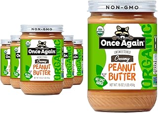Once Again Organic Creamy Peanut Butter No Sugar Added - Single Ingredie...
