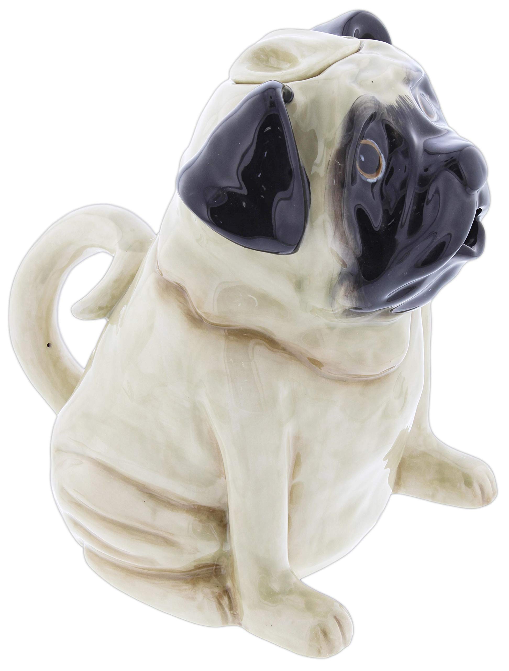 Blue Sky Clayworks パグ ティーポット Pug Teapot Amazon.com: Decorative Ceramic Pug Tea Pot : Home & Kitchen
