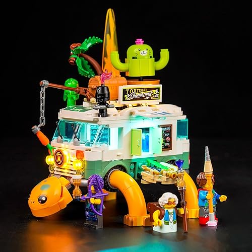 BrickBling Kit de luz LED compatible con Lego DREAMZzz Mrs. Castillo's Turtle Van, luz creativa compatible con Lego 71456, no incluye modelo