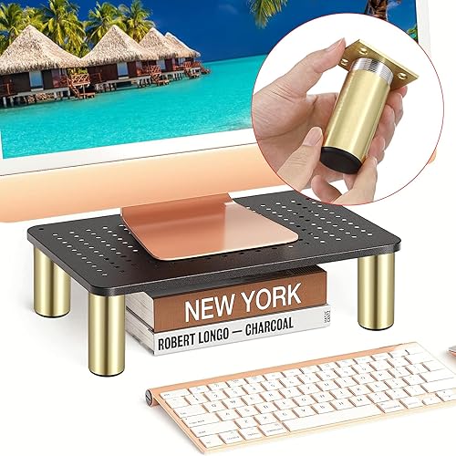 Miniatura 7 de Sumnacon 4 patas de muebles de aleación de aluminio, patas redondas ajustables para sofá, patas de gabinete de muebles, patas de 3 pulgadas para