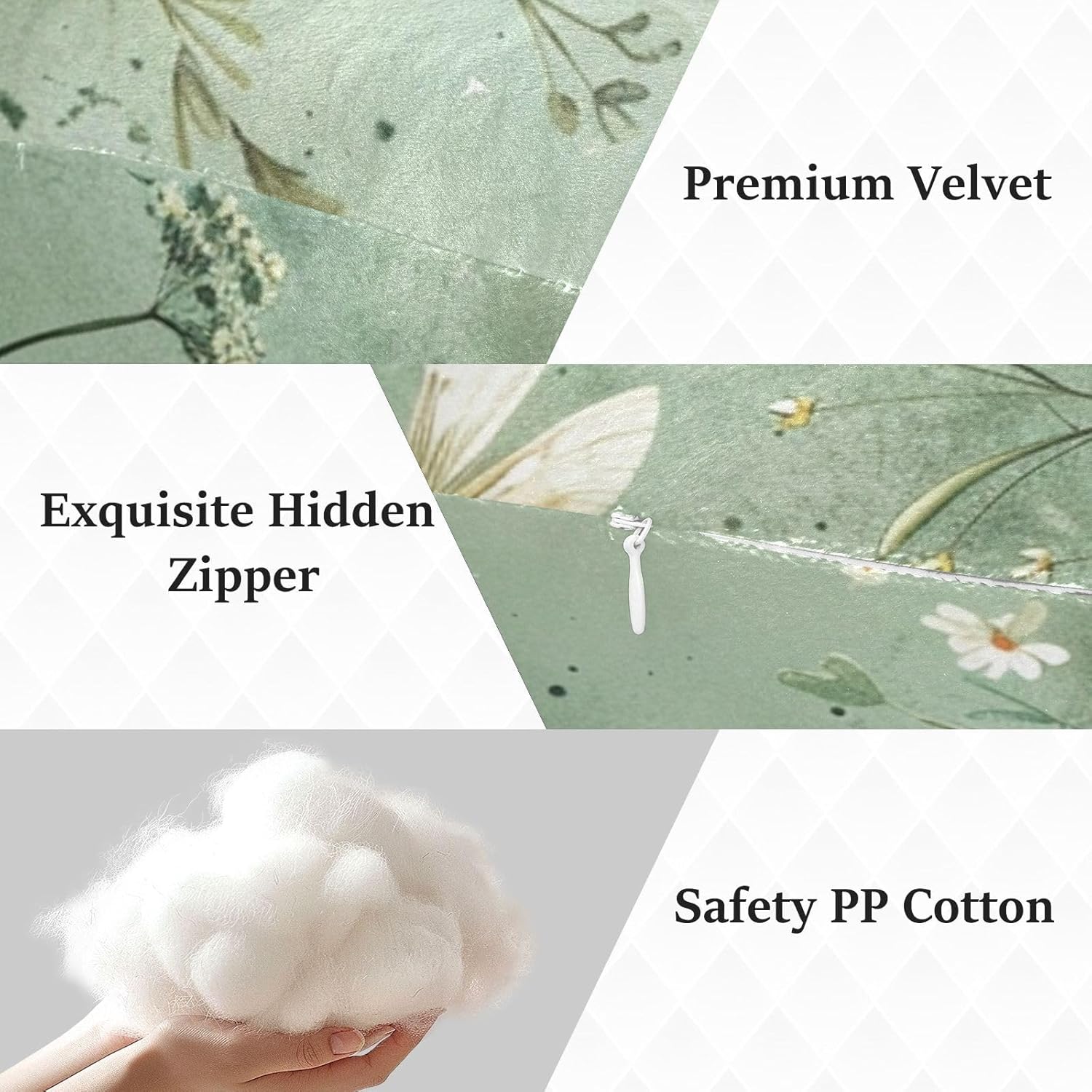 Beautiful Dragonfly （2） Human-Shaped Pillow Soft Body Pillows Washable Velvet Pillows for Anxiety Relief Sleeping Cuddling & Support