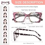 KoKoBin 3 Pack élégant carré cadre Oprah Style Lunettes de lecture pour les femmes, Blue Light Blocking lecteurs confortables