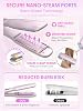 Plancha de Vapor para Cabello SHEGLAM de 1.5 Pulgadas con Peines | Nano-vapor a prueba de quemaduras, reduce el daño por calor hasta 90%, 3 niveles de vapor ajustables, 3 peines para cabello 2B-4C, doble voltaje, duradera de 1.5 pulgadas 7