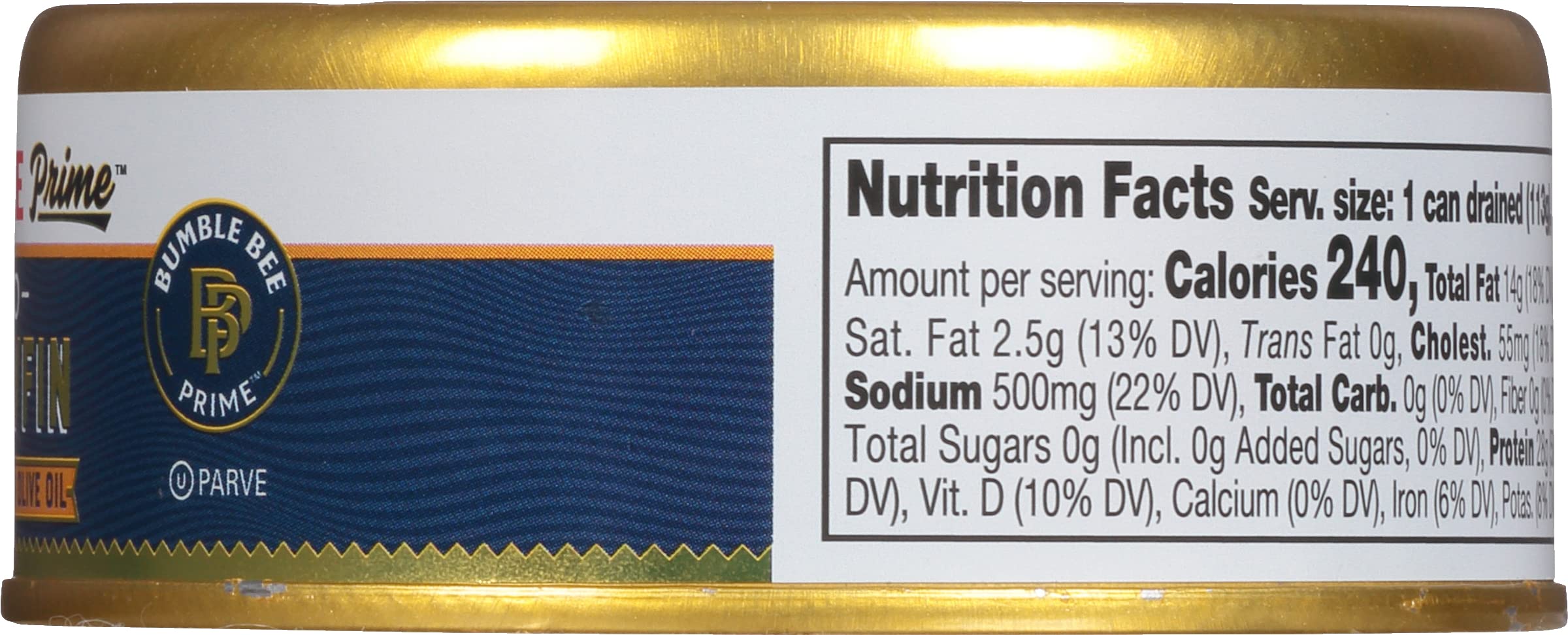 Bumble Bee Prime Tonno Yellowtail Tuna in Olive Oil Premium Wild