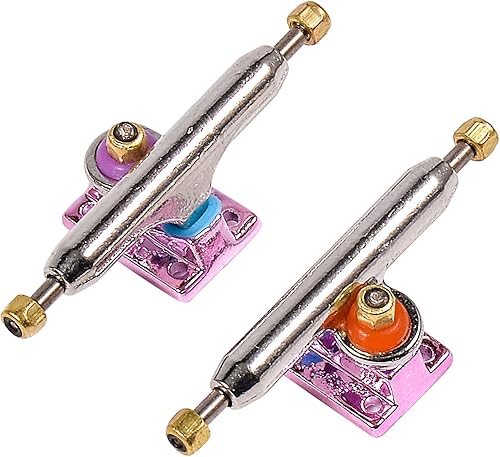 Miniatura 7 de Camiones de diapasón con bujes de uretano mejorados y copa de pivote, 1.339 in 1.260 in de ancho, pin principal normal (rojo, 1.339 in)