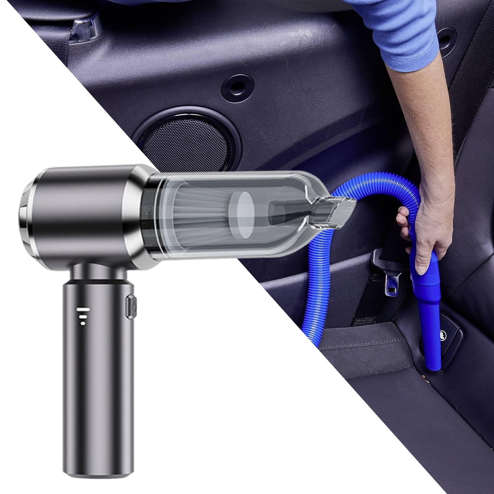 Genérico Aspiradora de Mano para Coche,Aspiradora para Coche - Aspiradora y | sopladora de mano inalámbrica 4 en 1 para coche - Aspiradora y sopladora compacta para automóvil, aspiradora de mano inalámbr