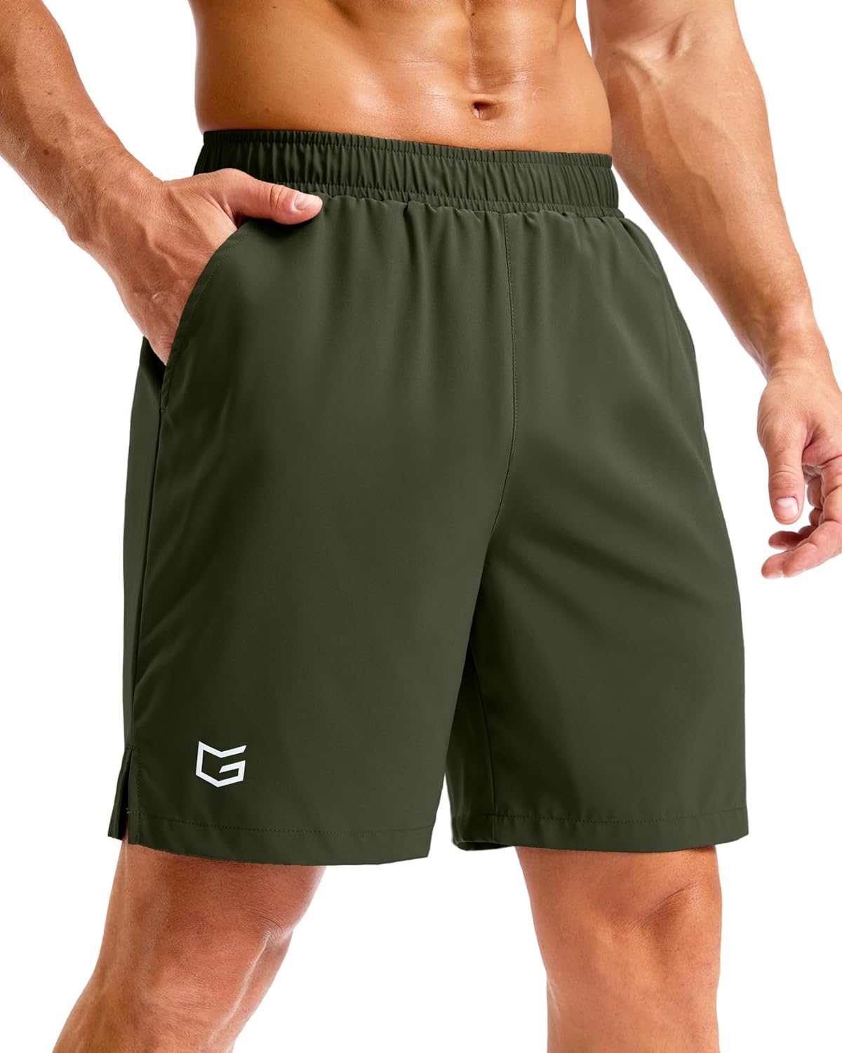 G Gradual Men's Athletic Running Shorts with Pockets Lightweight Quick Dry 5"/ 7"/ 9" Basketball Workout Gym Shorts for Men