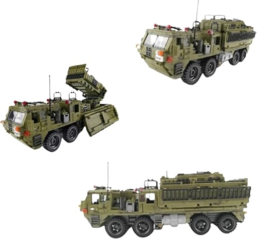 General Jim's Juego de construcción de ladrillos militares – Vehículo de camión de misiles pesados de escorpión militar de la Segunda Guerra