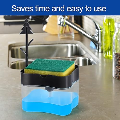 Miniatura 3 de Dispensador de jabón para platos de alta calidad, dispensador de jabón de cocina para encimera, dispensador de jabón para lavar platos de fregadero,