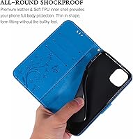 Vista 7 de Funda para iPhone 11 Pro Max para mujer, funda para iPhone 11 Pro Max con tarjetero y soporte de cuero magnético, funda compatible con iPhone 11 Pro
