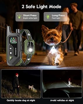 SLOPEHILL Mini Shock Collar for Small Dogs 5-30lbs,Featuring No Shock Mode
