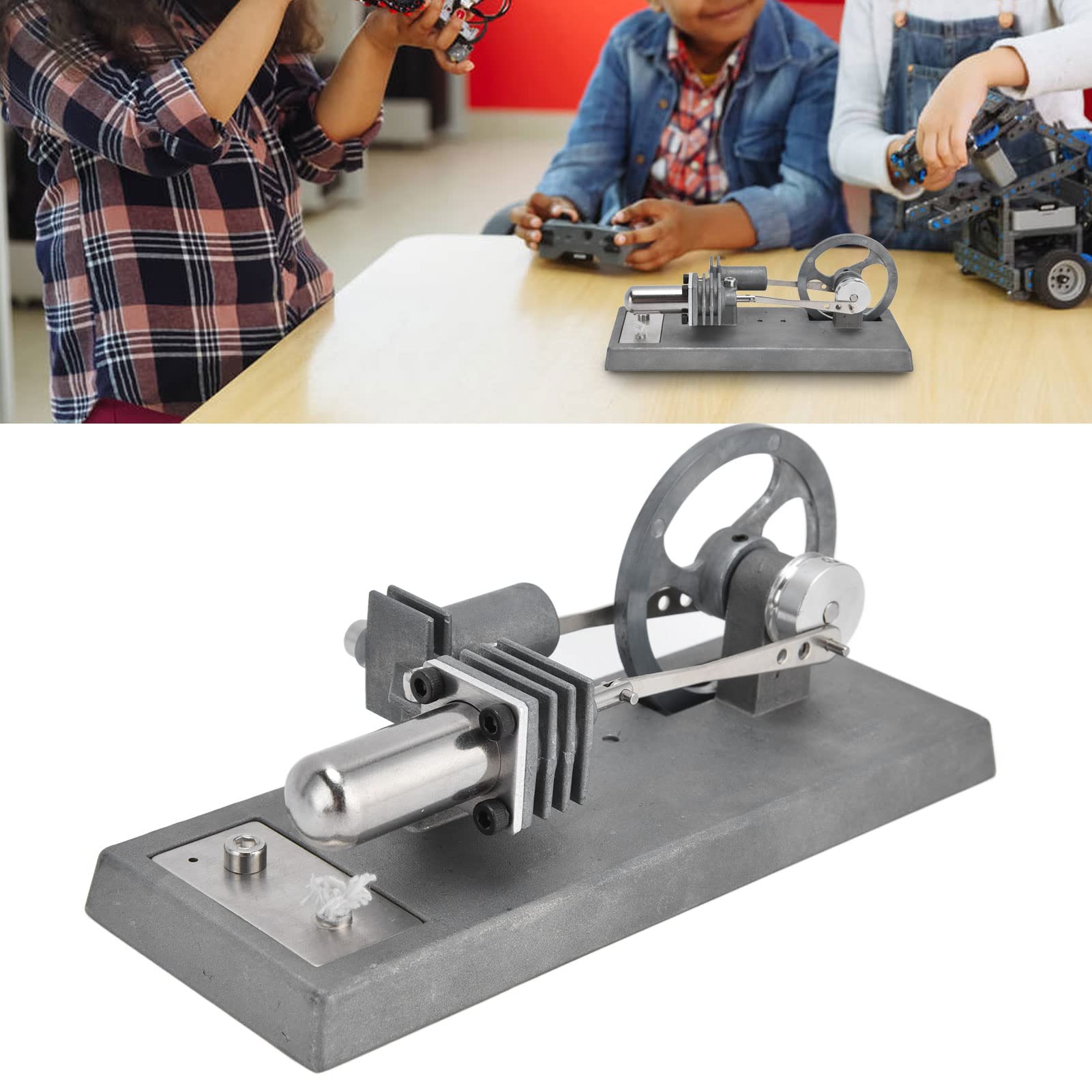 Stirlingmotor-Modellbausatz, Lernspielzeug aus Zinklegierung