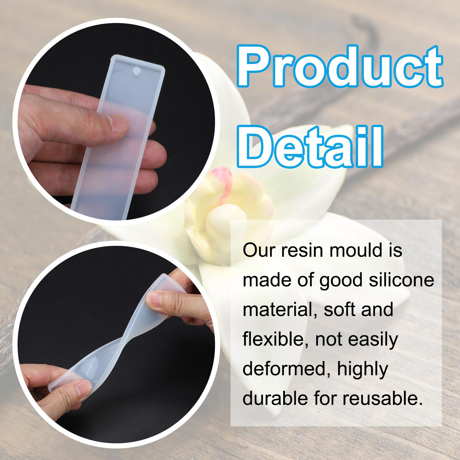PATIKIL 8 Pcs Bookmark Resin Mould - Image 3