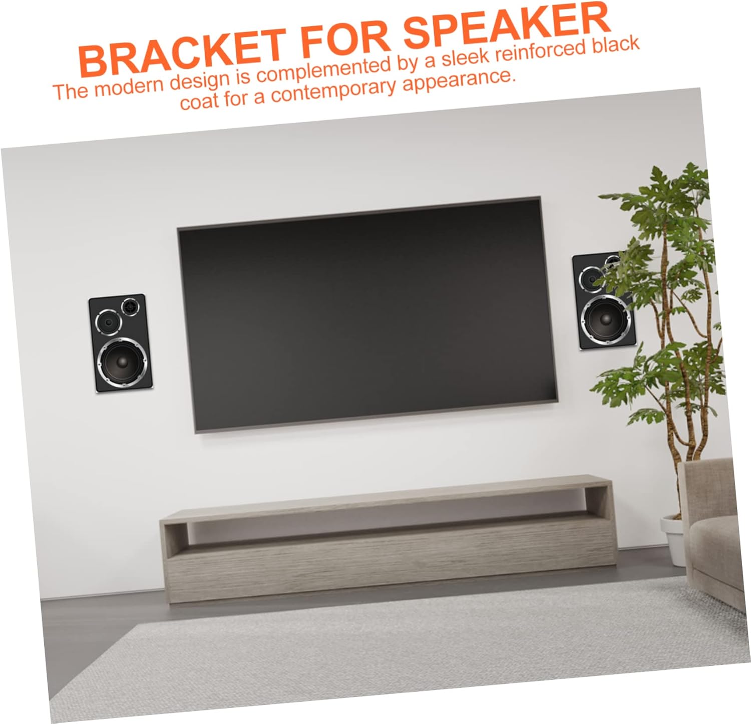 Vaguelly 6 Sets Surround Sound Wall Bracket Speaker Mounts for Optimal Audio Angle Heavy Duty Construction Easy Installation for Home Theater and Entertainment Systems