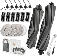 Set de accesorii 26 piese RongZy pentru aspirator Dreame X40 Ultra Complete, L40 Ultra, X40 Master, P50 Pro Ultra, conținând 2 perii principale, 6 perii laterale, 6 lavete mop, 6 filtre, 4 saci de praf 1