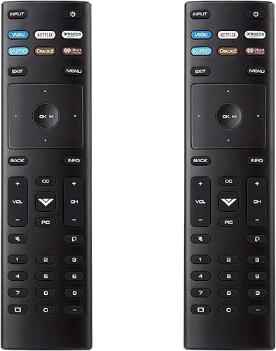 Control remoto para Vizio Smart TV, paquete de 2 unidades de control universal de repuesto para control remoto Vizio TV, compatible con VIZIO All