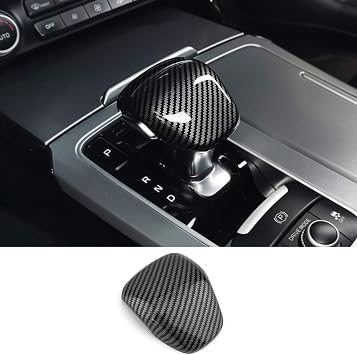 Gear Shift Knob Cover Car Shift Cover Shifter Lever Handle Trim Compatible with Kia Stinger 2017-2024 AccessoriesCarbon Fiber Black Style