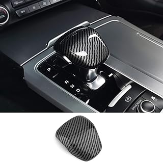 Gear Shift Knob Cover Car Shift Cover Shifter Lever Handle Trim Compatible with Kia Stinger 2017-2024 Accessories(Carbon Fiber Black Style)