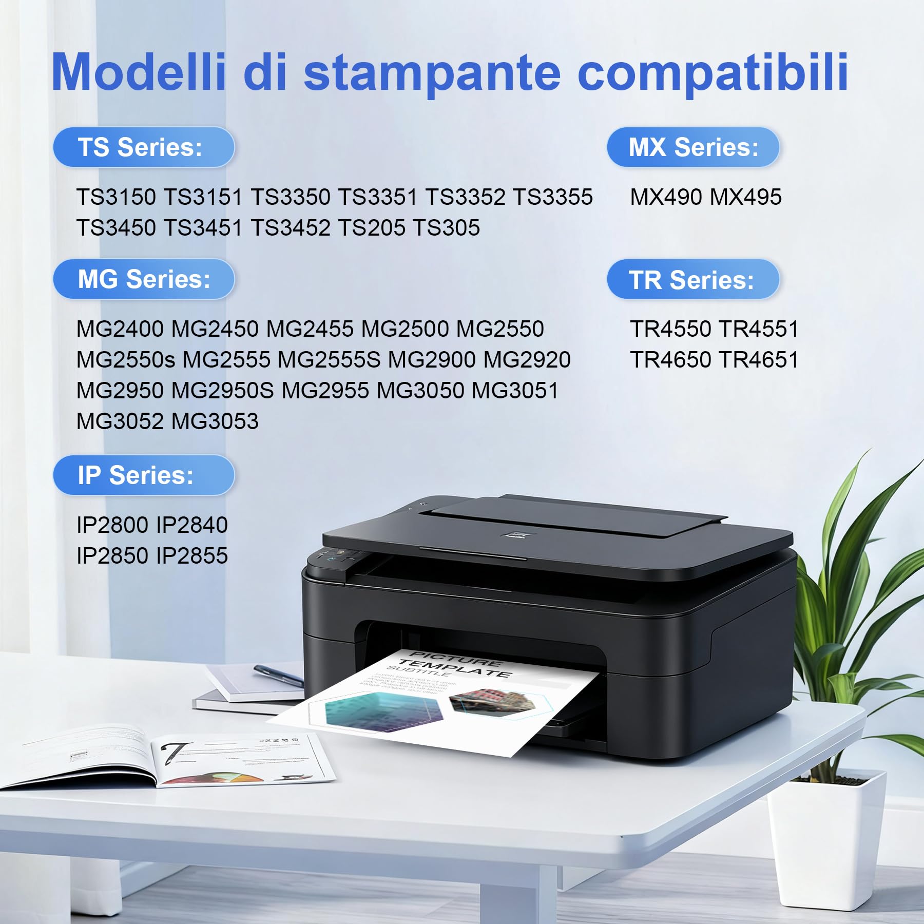 ONLYU PG545XL CL546XL Multipack Cartucce d'inchiostro Sostituzione per Canon 545 546 XL per Pixma TS3150 TR4550 TR4650 TS3450 TS3350 MG2550S MX495 MG3050 MG3051 MG2950 (1 Nero, 1 Tricromia)