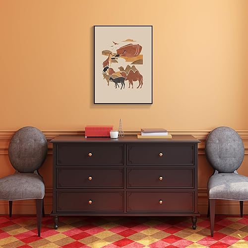 Miniatura 9 de OAOPIC Póster enmarcado con versículos bíblicos de la Biblia de Noé, arte de pared de historia bíblica cristiana, pintura impresa de escritura