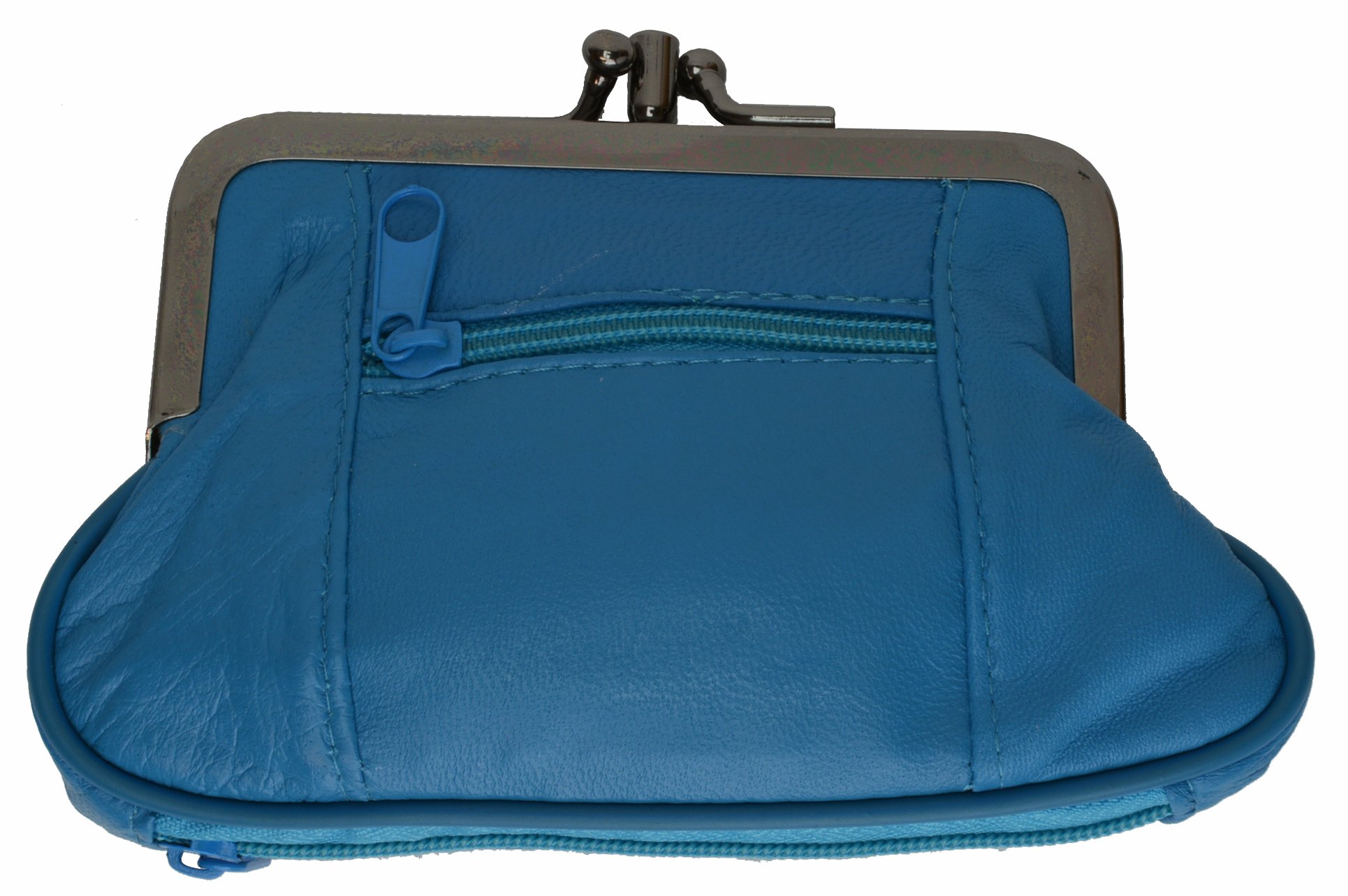 Leather Change Purse By Marshal (Blue)-picture-28