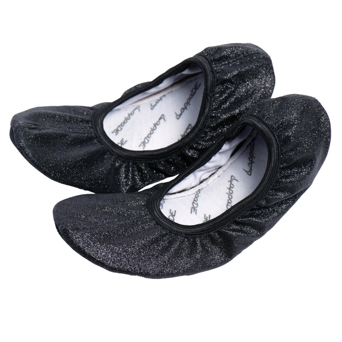 Lappade Zapatillas de gimnasia, zapatillas de ballet para mujer, hombre, niña, niño, con suela de goma con purpurina