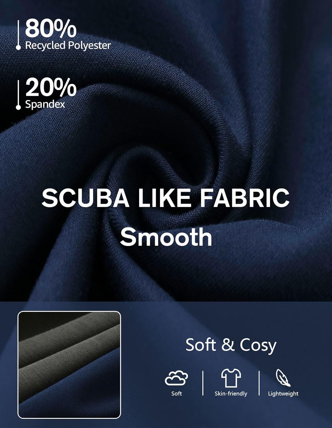 fit space Men's Tailored Relaxed Fit Sweatshirts & Full Zip Hoodie Turtleneck Athleisure Pullover with Zipper Pockets - Image 4