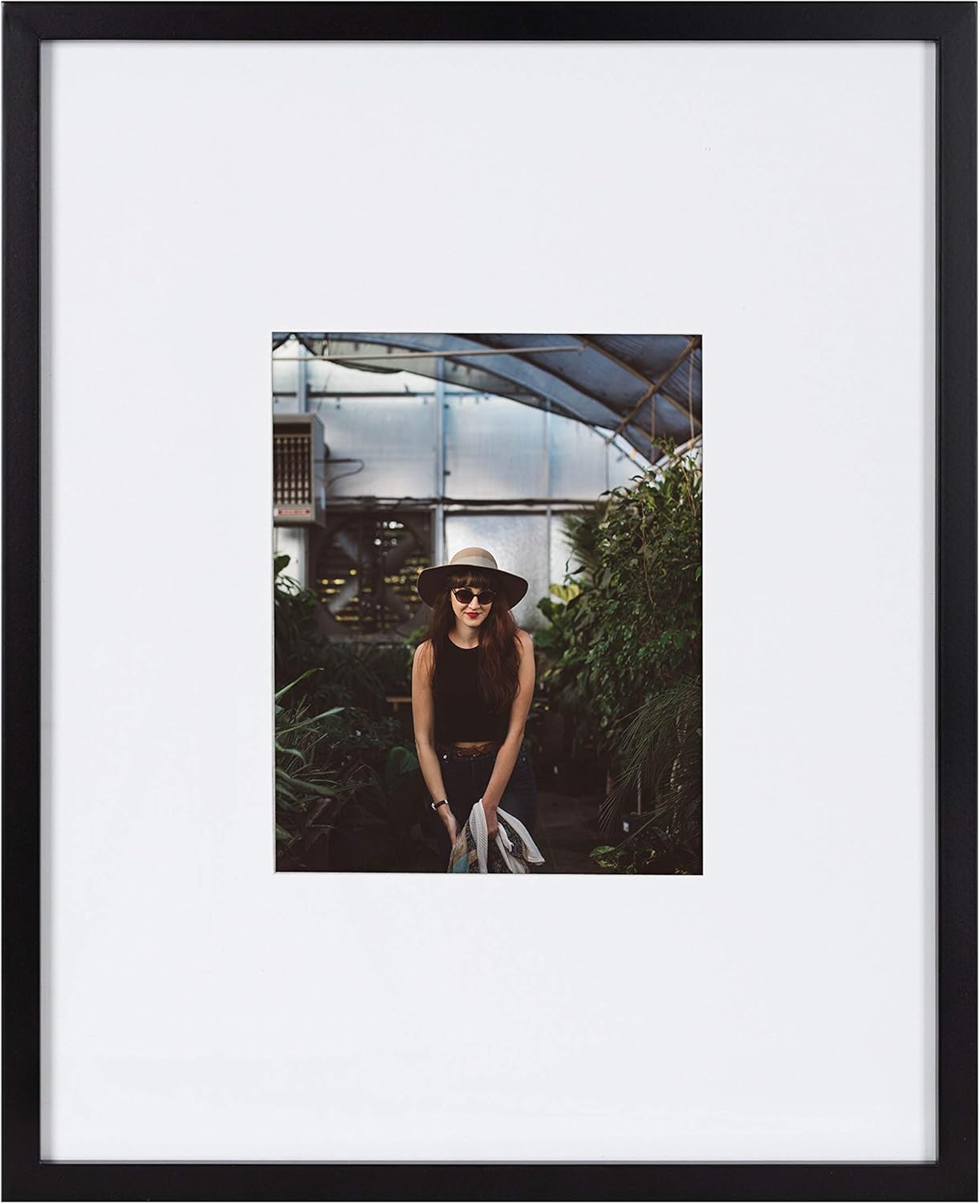 Kate and Laurel Gallery Transitional Frame and Shelf Set, Set of 5, Black, Sophisticated Picture Frame Collage with Multiple Sizes Included