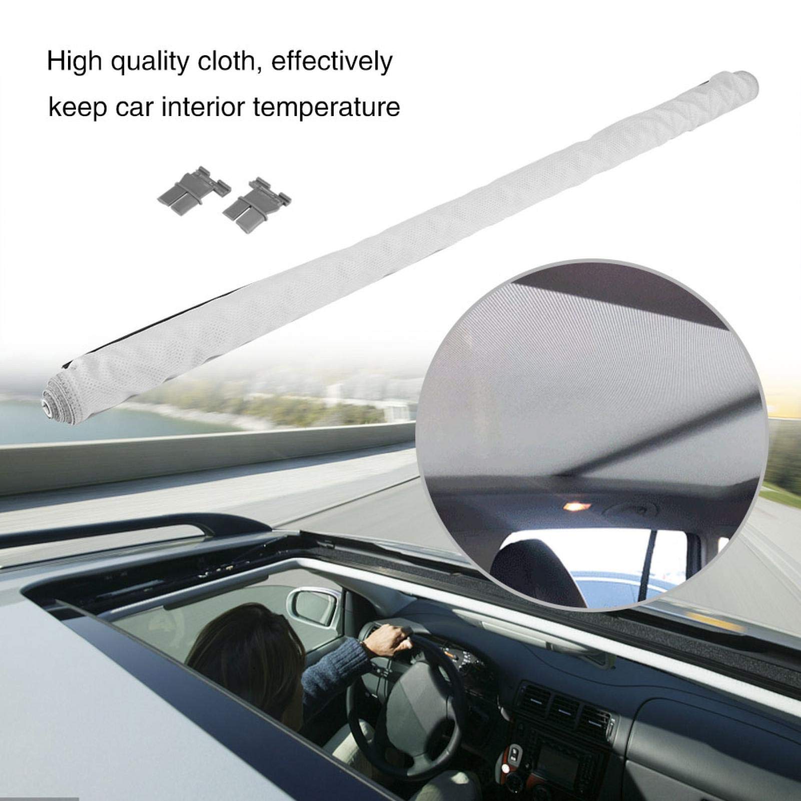 Pare- de Toit ouvrant, 1K9877307A Stores de Toit ouvrant de Voiture Pare- de Voiture Pare- de Toit Pare- adapté pour Sharan Q5(Gris)