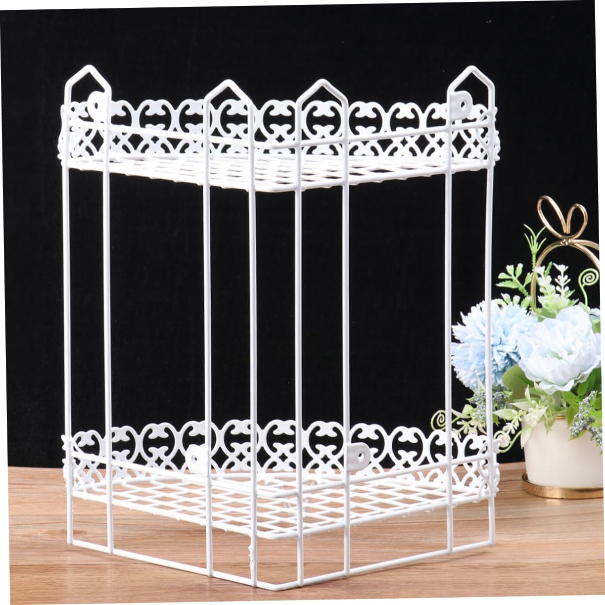 VOSAREA Wall Mounted Toilet Rack Small Two Traceless Triangle Shelf for Bathroom Storage Iron Multi Design for Clean and Tidy Home Decor