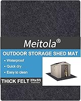 Vista 2 de Tapete para cobertizo para almacenamiento al aire libre, de material suave, impermeable, a prueba de polvo y lavable, para cochera al aire libre