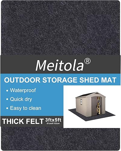 Miniatura 2 de Tapete para cobertizo para almacenamiento al aire libre, de material suave, impermeable, a prueba de polvo y lavable, para cochera al aire libre,