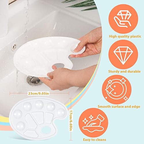 Miniatura 4 de S & E TEACHER'S EDITION Juego de 330 pinceles de pintura, 300 pinceles de pintura, 30 paletas para niños y adultos para crear pintura artística