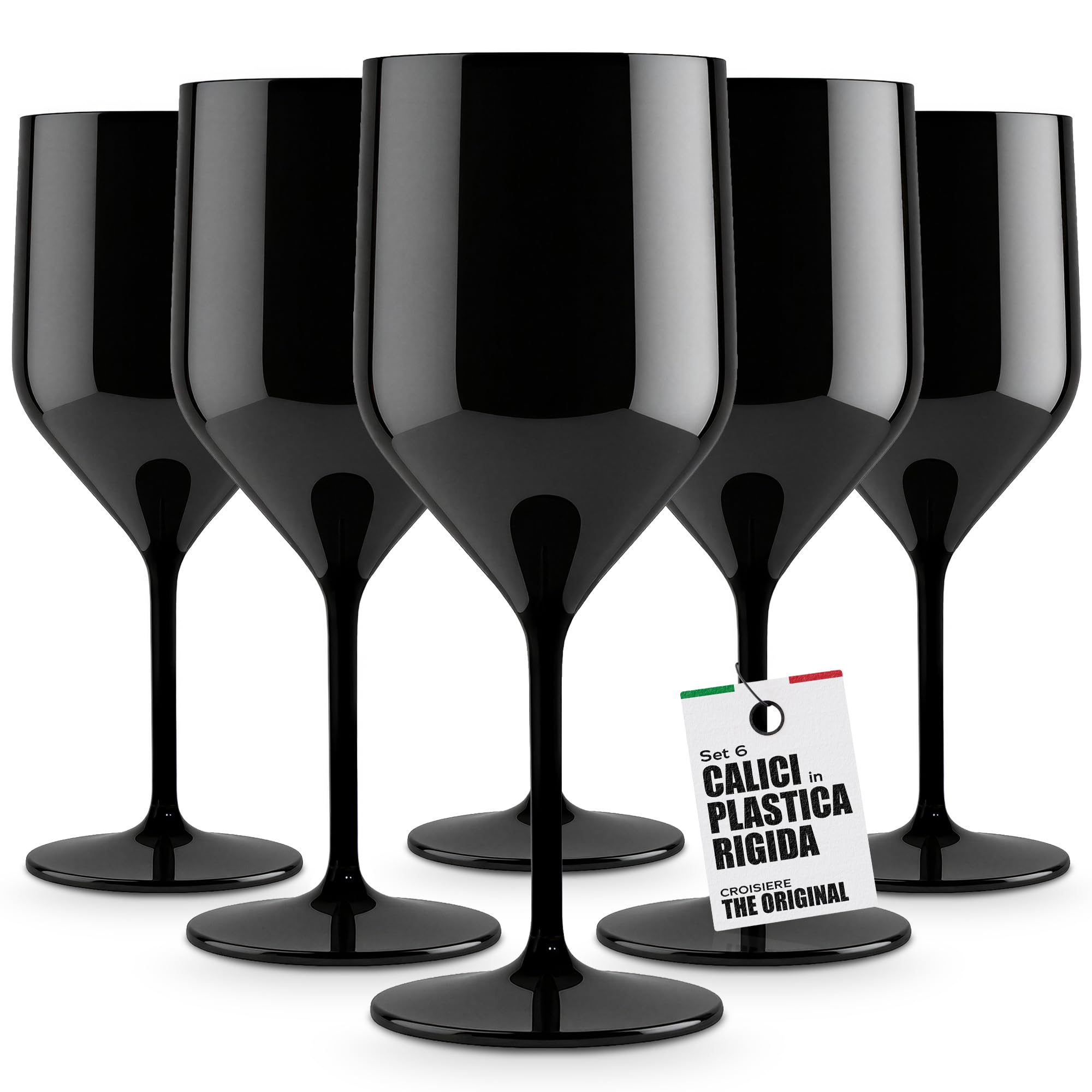 Bicchieri per acqua in plastica Tritan infrangibili che sembrano vetro Lavabili in lavastoviglie Bicchieri per bevande in plastica per bambini senza BPA 250 ml Confezione da 6