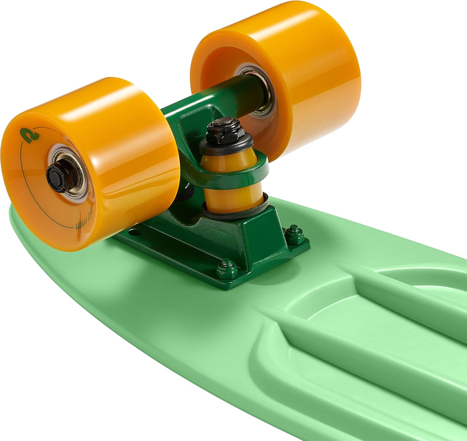 Retrospec Quip Mini Cruiser Skateboard 22.5" Classic Retro Plastic Cruiser Complete Skateboard with ABEC 7 Bearings and PU Wheels Compact Board w/Grippy, Molded Waffle Deck