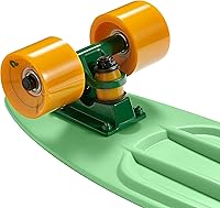 Vista 12 de Retrospec Quip Mini Cruiser - Patineta completa de plástico retro de 22.5 pulgadas con rodamientos ABEC 7 y ruedas de poliuretano, tabla compacta